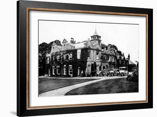 Fleet of Cars at Castle Malwood, Hampshire-null-Framed Photographic Print