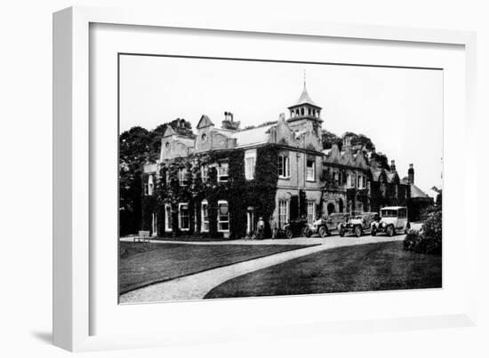 Fleet of Cars at Castle Malwood, Hampshire-null-Framed Photographic Print