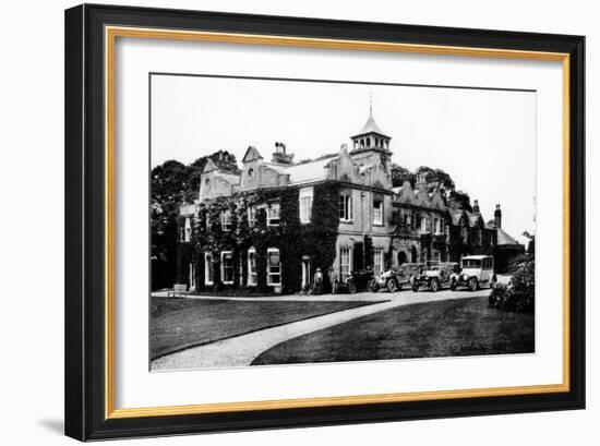 Fleet of Cars at Castle Malwood, Hampshire-null-Framed Photographic Print