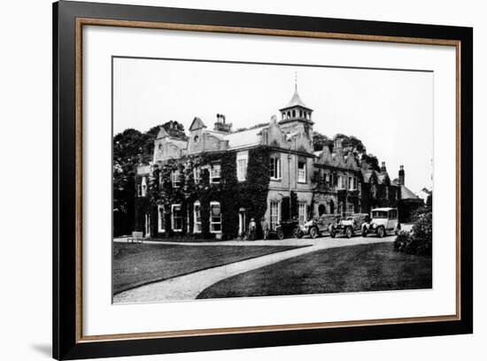 Fleet of Cars at Castle Malwood, Hampshire-null-Framed Photographic Print