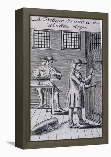 Fleet Prison, London, 1691-null-Framed Premier Image Canvas