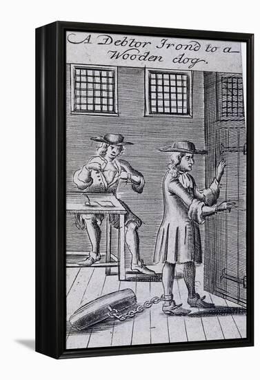 Fleet Prison, London, 1691-null-Framed Premier Image Canvas