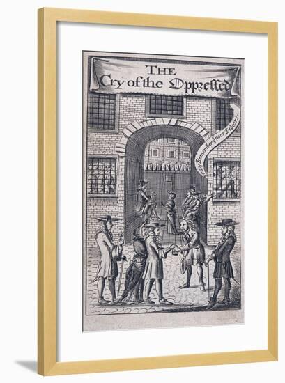 Fleet Prison, London, 1691-null-Framed Giclee Print