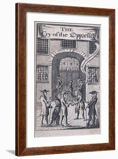 Fleet Prison, London, 1691-null-Framed Giclee Print