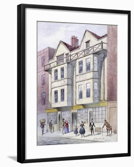 Fleet Street, London, 1835-Frederick Napoleon Shepherd-Framed Giclee Print