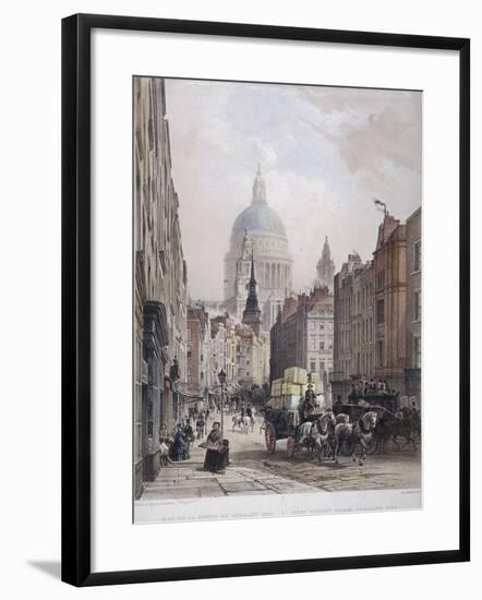 Fleet Street, London, C1850-Lemercier-Framed Giclee Print