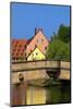 Fleisch Bridge, Nuremberg, Bavaria, Germany, Europe-Neil Farrin-Mounted Photographic Print