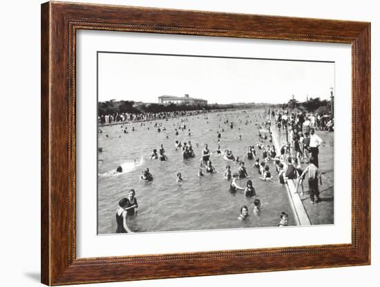 Fleishhacker Pool, San Francisco, California-null-Framed Art Print