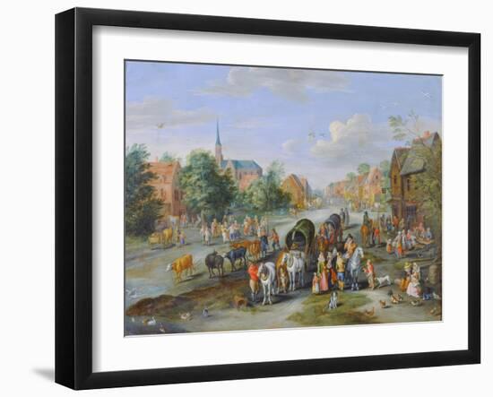 Flemish Fete-Jan Brueghel the Elder-Framed Giclee Print