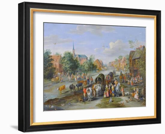 Flemish Fete-Jan Brueghel the Elder-Framed Giclee Print