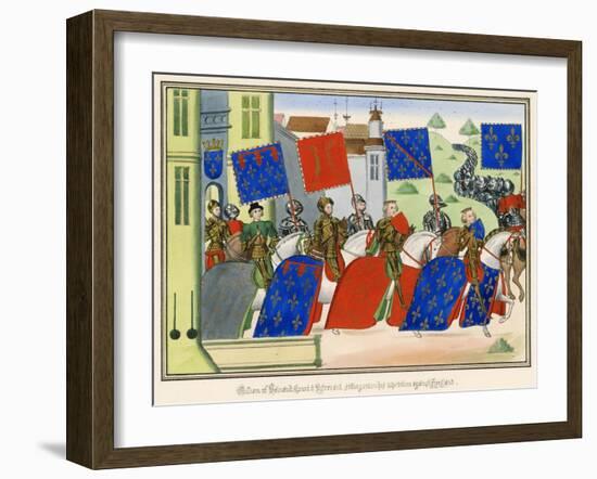 Flemish King and Soldiers-null-Framed Art Print
