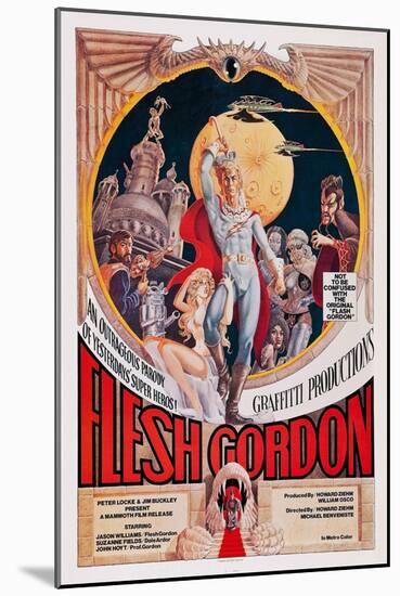 Flesh Gordon-null-Mounted Art Print