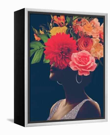 Fleur Collage I-Victoria Borges-Framed Stretched Canvas