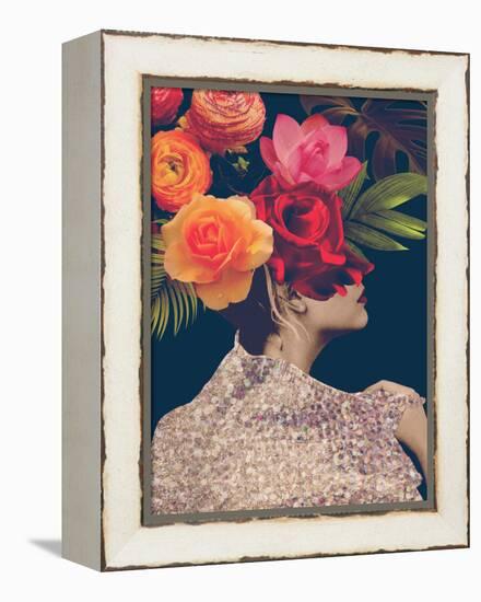 Fleur Collage II-Victoria Borges-Framed Stretched Canvas