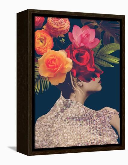 Fleur Collage II-Victoria Borges-Framed Stretched Canvas