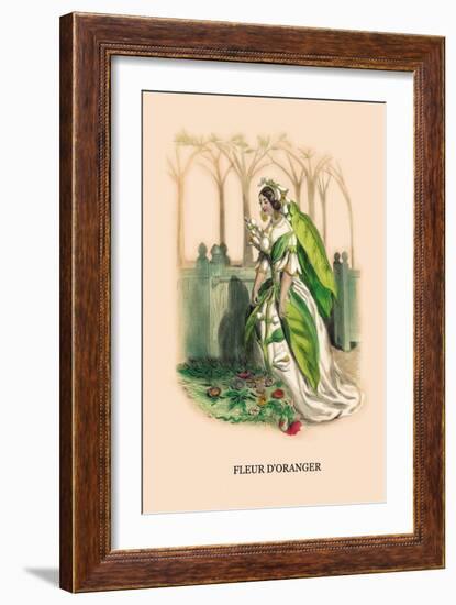 Fleur d'Oranger-J.J. Grandville-Framed Art Print