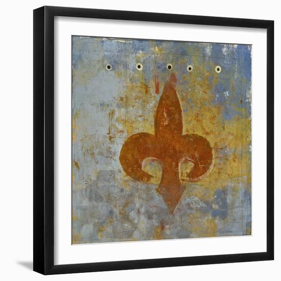 Fleur de Lis 2-Maeve Harris-Framed Giclee Print