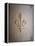 Fleur-de-lis Carved on Stone-null-Framed Premier Image Canvas