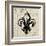 Fleur De Lis I-Sabine Berg-Framed Art Print