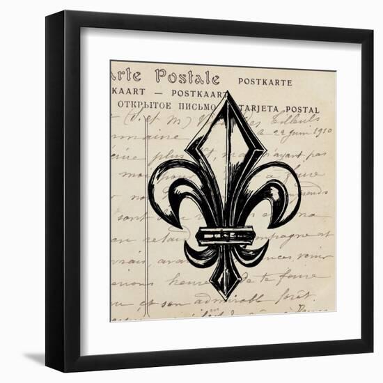 Fleur De Lis I-Sabine Berg-Framed Art Print