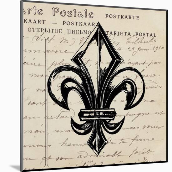 Fleur De Lis I-Sabine Berg-Mounted Art Print