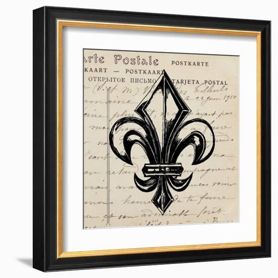 Fleur De Lis I-Sabine Berg-Framed Art Print