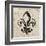 Fleur De Lis II-Sabine Berg-Framed Art Print