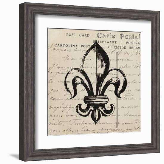 Fleur De Lis II-Sabine Berg-Framed Art Print