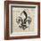 Fleur De Lis II-Sabine Berg-Framed Art Print