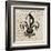 Fleur De Lis II-Sabine Berg-Framed Art Print