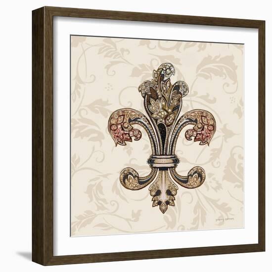 Fleur de Lis Motif I-Gregory Gorham-Framed Art Print