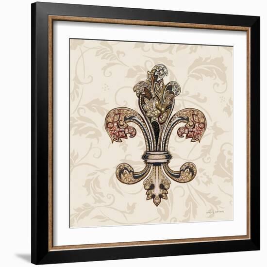 Fleur de Lis Motif I-Gregory Gorham-Framed Art Print