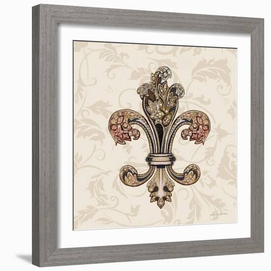 Fleur de Lis Motif I-Gregory Gorham-Framed Premium Giclee Print