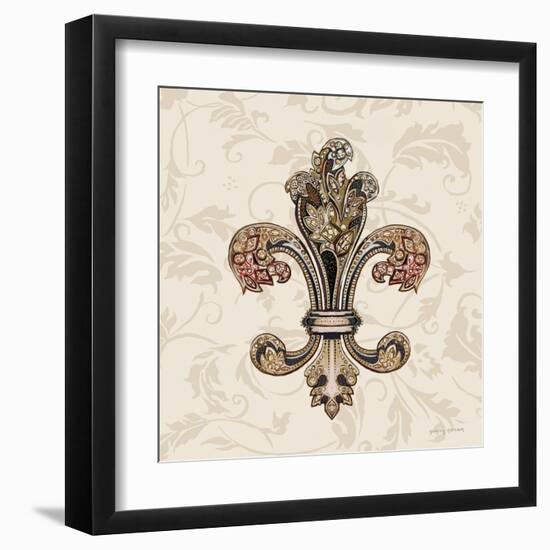 Fleur de Lis Motif I-Gregory Gorham-Framed Art Print