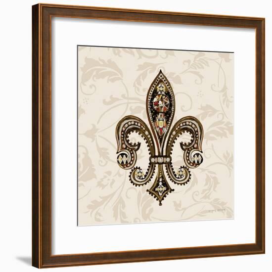 Fleur de Lis Motif II-Gregory Gorham-Framed Art Print