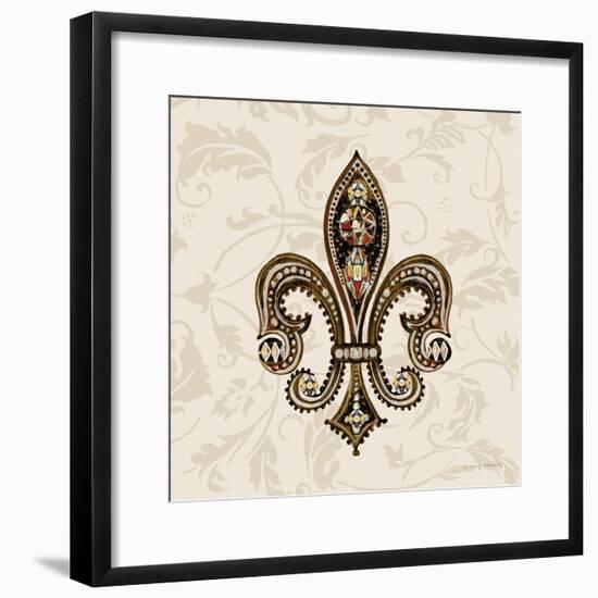 Fleur de Lis Motif II-Gregory Gorham-Framed Art Print