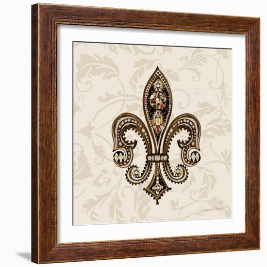 Fleur de Lis Motif II-Gregory Gorham-Framed Art Print