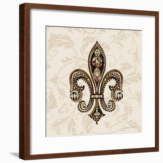 Fleur de Lis Motif II-Gregory Gorham-Framed Art Print