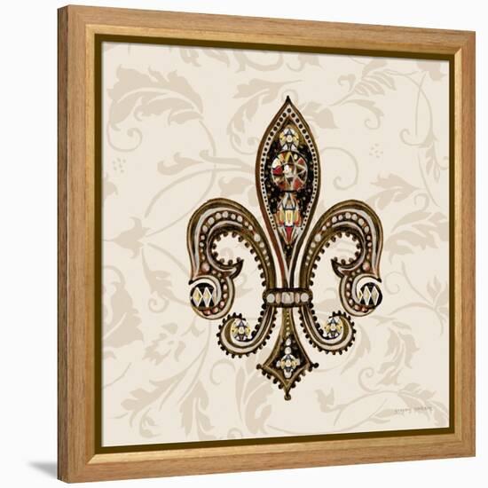 Fleur de Lis Motif II-Gregory Gorham-Framed Stretched Canvas