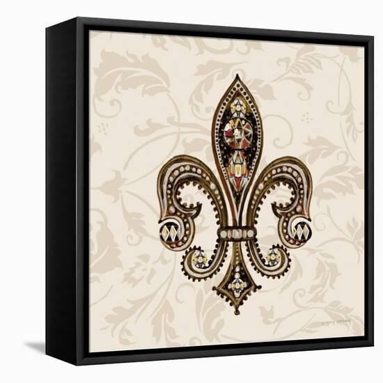 Fleur de Lis Motif II-Gregory Gorham-Framed Stretched Canvas