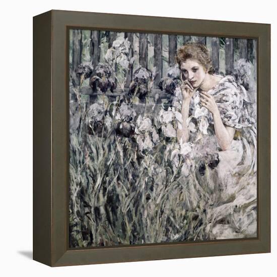 Fleur de Lis-Robert Payton Reid-Framed Premier Image Canvas