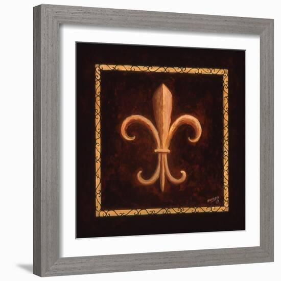 Fleur De Lys - King Louis VII-Marilyn Dunlap-Framed Art Print