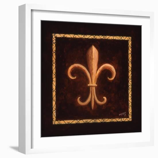 Fleur De Lys - King Louis VII-Marilyn Dunlap-Framed Art Print