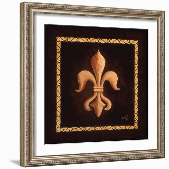 Fleur De Lys - King Louis XV-Marilyn Dunlap-Framed Art Print