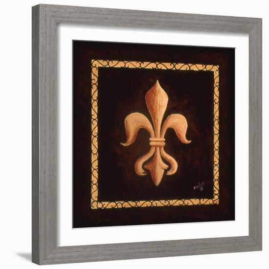 Fleur De Lys - King Louis XV-Marilyn Dunlap-Framed Art Print