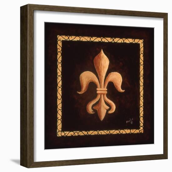 Fleur De Lys - King Louis XV-Marilyn Dunlap-Framed Art Print