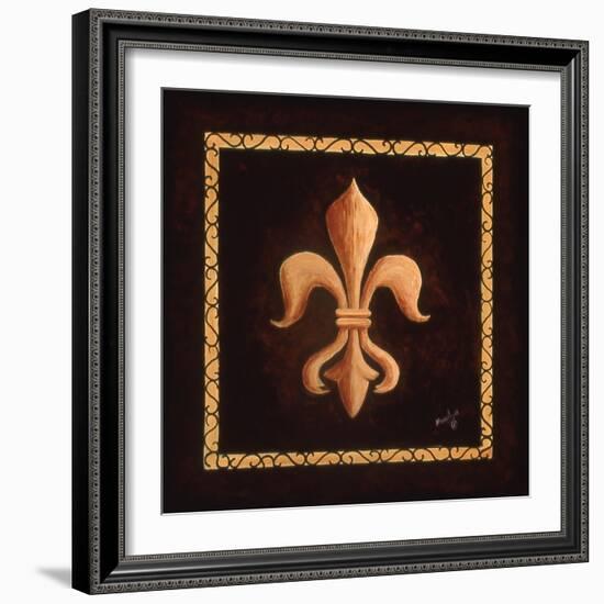 Fleur De Lys - King Louis XV-Marilyn Dunlap-Framed Art Print