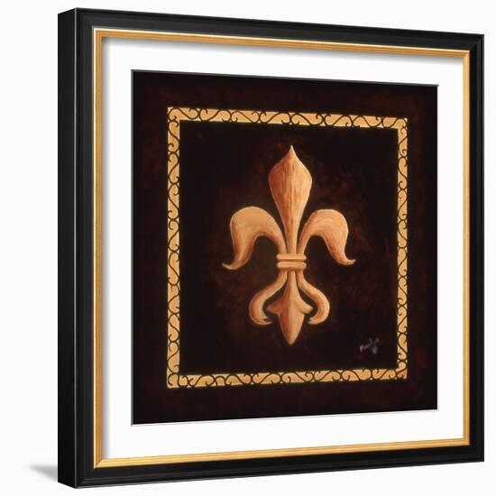 Fleur De Lys - King Louis XV-Marilyn Dunlap-Framed Art Print