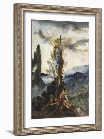 Fleur mystique-Gustave Moreau-Framed Giclee Print