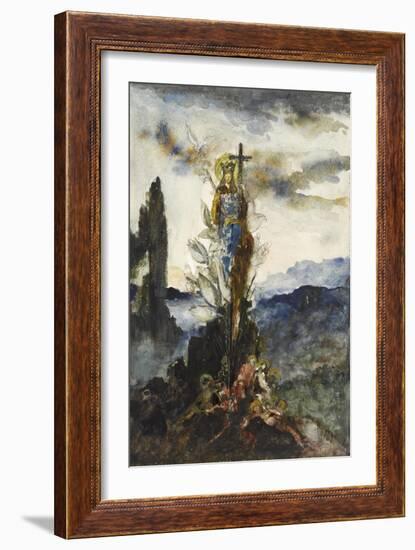 Fleur mystique-Gustave Moreau-Framed Giclee Print